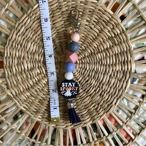 Stay Spooky Silicone Bead Clip Keychain